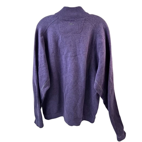 Tommy Bahama Men's Purple Quarter Zip Pullover Sweater Size L - Picture 6 of 10